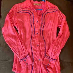 Pink Wrangler Rodeo Shirt